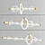 Sleek Copper Pendant Light 3D model small image 1