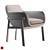 Elegant Irene Wood-Framed Chair 3D model small image 2