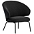 Modern Metal Armchair: LET by Fritz Hansen 3D model small image 2