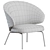 Modern Metal Armchair: LET by Fritz Hansen 3D model small image 4