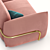 Dion Velvet 3 Seater Sofa 3D model small image 2