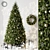 Festive Christmas Tree Decoration 3D model small image 6