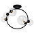 Modern Octo Ceiling Light 3D model small image 1