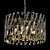 Selva 8-Light Gold Chandelier 3D model small image 4