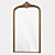 Scandinavian Retro Wall Mirror 3D model small image 1