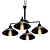 Elegant Roseto Red Deer Chandelier 3D model small image 1