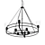 Elegant Bristol 8-Light Chandelier 3D model small image 1