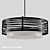 Elegant Tempest Drum Chandelier 3D model small image 1