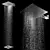 AcquaForte Stainless Steel Showerhead 3D model small image 1