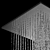 AcquaForte Stainless Steel Showerhead 3D model small image 2