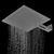 AcquaForte Stainless Steel Showerhead 3D model small image 4