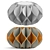 RUFF High: Modern Wool Felt Pouf 3D model small image 5