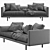 EQ3 Replay 91: Stylish, Versatile Sofa 3D model small image 5