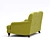 Classic Soft Curved Back Sofa 3D model small image 10