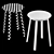 HAY Revolver Stool: Sleek and Functional 3D model small image 5