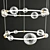 Sessa LED Glass Ring Pendant 3D model small image 2