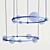 Sessa LED Glass Ring Pendant 3D model small image 3