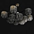 Modern Meise Pendant by Lampatron 3D model small image 3