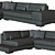 Sleek Cartago Sofa: Modern, Spacious 3D model small image 1