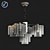 Elegant Meise 5 Pendant Light 3D model small image 2