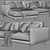 Modern Linteloo Pleasure Chaise: Ultimate Comfort 3D model small image 4