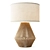 Zara Home Jute Base Lamp: Eco-Chic Lighting 3D model small image 2