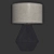 Zara Home Jute Base Lamp: Eco-Chic Lighting 3D model small image 4