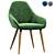 Modern Scandi Armchair: Kent 3D model small image 1