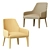 Cleo Modern Armchair - CRS MisuraEmme 3D model small image 5