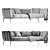 Iseo Cantori: Stylish and Spacious Sofa 3D model small image 4