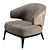 Cozy and Elegant W Furman Armchair 3D model small image 1
