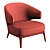 Cozy and Elegant W Furman Armchair 3D model small image 5