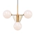 Sleek Chandelier with Plane-inspired Design 3D model small image 1