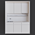 Sleek Modern Kitchen Set 3D model small image 4