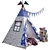 Vintage Wigwam #011: Rustic Charm in Millimeters 3D model small image 4