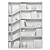 Elegant Rack with Decor Set 3D model small image 3