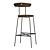 Industrial Iron Anna Stool 3D model small image 3