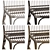 Elisabeth Outdoor Chair: Stylish and Durable 3D model small image 4