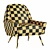 Roco Accent Armchair: Italian Design Elegance 3D model small image 3