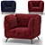 Heavens OTTO Armchair: Comfort meets style 3D model small image 1