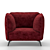 Heavens OTTO Armchair: Comfort meets style 3D model small image 2