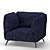 Heavens OTTO Armchair: Comfort meets style 3D model small image 3
