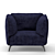 Heavens OTTO Armchair: Comfort meets style 3D model small image 4