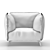 Heavens OTTO Armchair: Comfort meets style 3D model small image 5