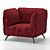 Heavens OTTO Armchair: Comfort meets style 3D model small image 7