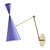 Italian Brass & Blue Enamel Reading Lamp 3D model small image 1