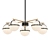 Elegant Glass Pendant Chandelier 3D model small image 1