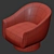 Kelly Wearstler Sonara Swivel: Iconic Elegance 3D model small image 4