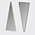 Modern Triangle Standing Mirror 3D model small image 2