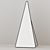 Modern Triangle Standing Mirror 3D model small image 3